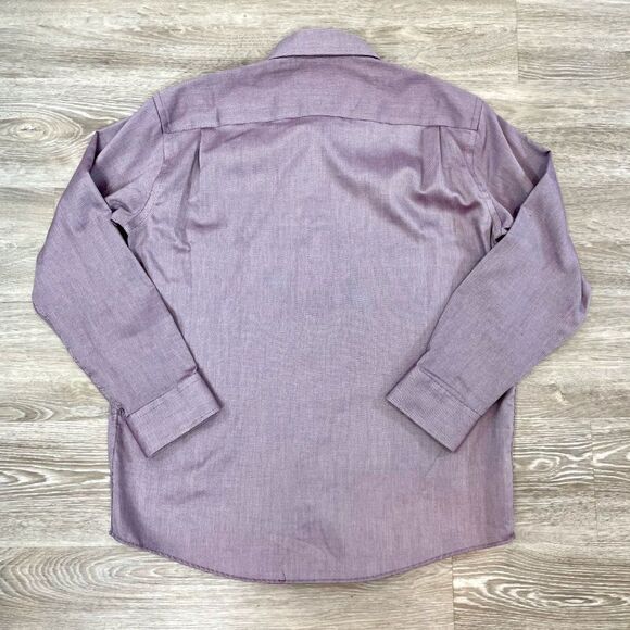 Guy Laroche Men's Long Sleeve Shirt Non Iron Light Purple 17 1/2 34/35 - Picture 2 of 10